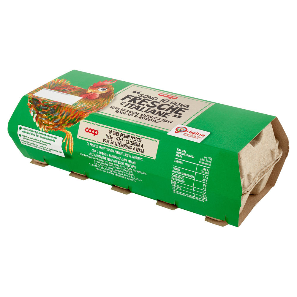 UOVA FRESCHE L ALLEVATE A TERRA SENZA ANTIBIOTICI ORIGINE COOP X10 - 6