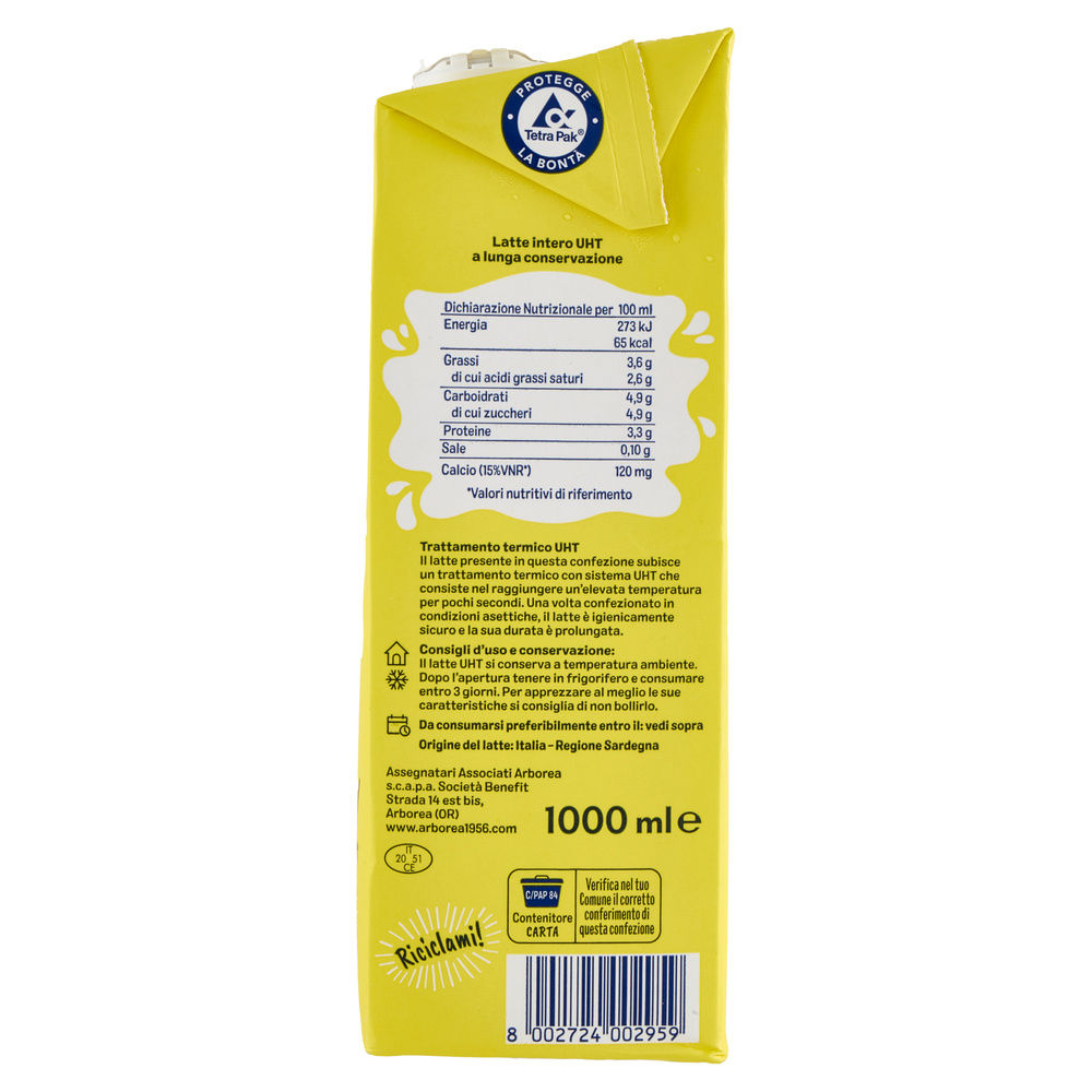 LATTE UHT INTERO ARBOREA TAPPO A VITE EDGE 1L - 4