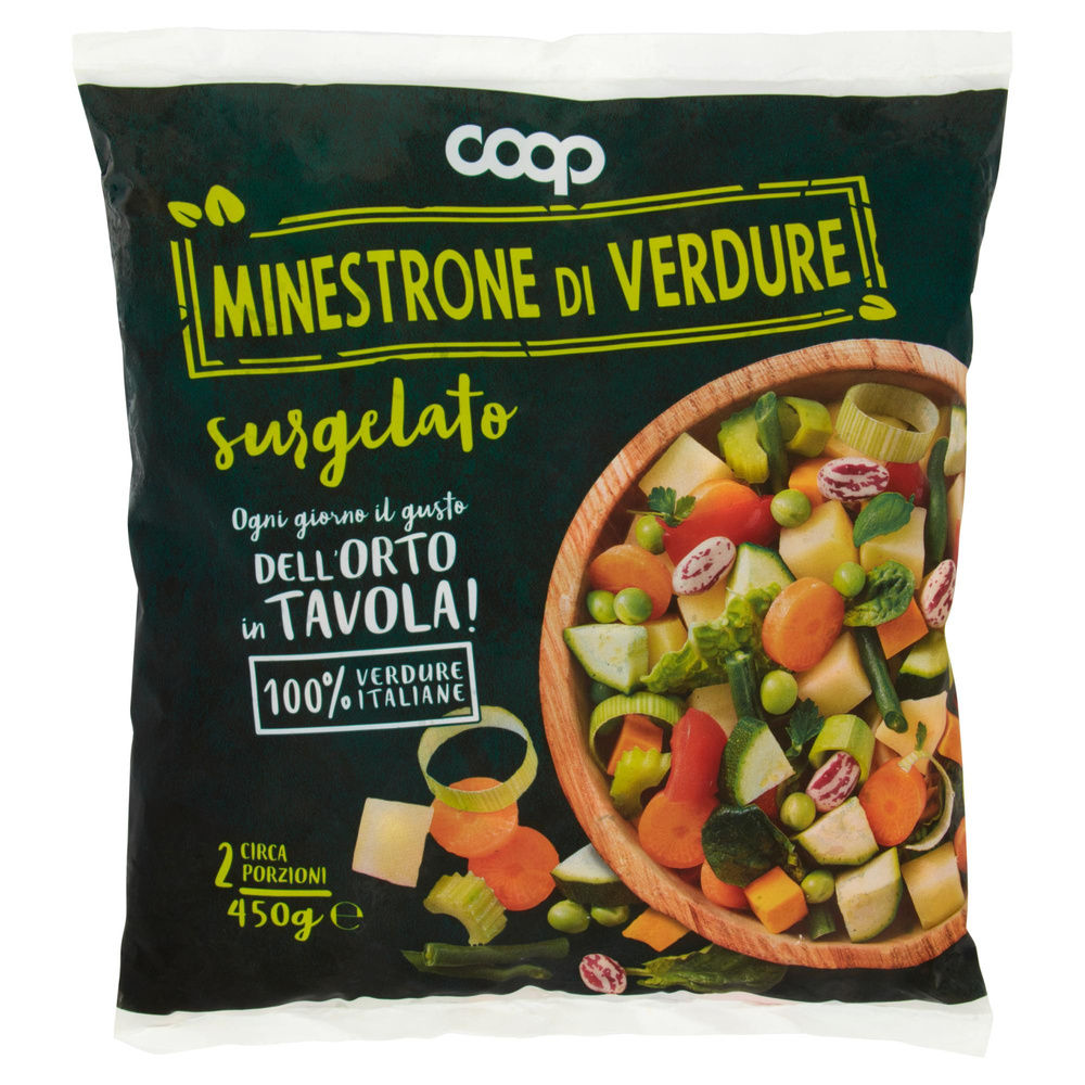 MINESTRONE DI VERDURE SURGELATO COOP BUSTA G 450 - 2