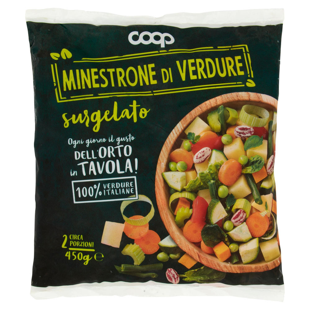 MINESTRONE DI VERDURE SURGELATO COOP BUSTA G 450 - 3