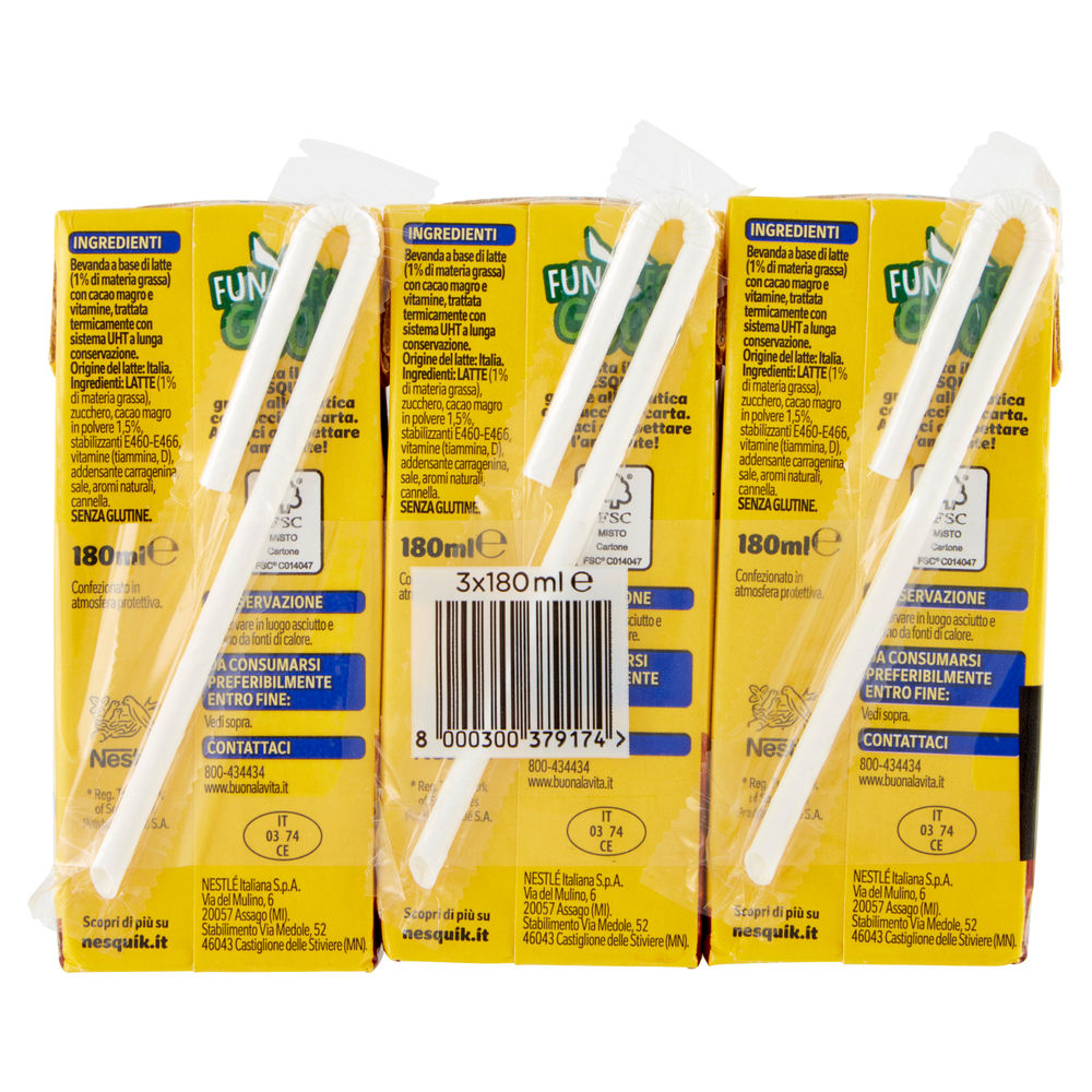 NESQUIK READY TO DRINK MULTIPACK 3X180ML - 1