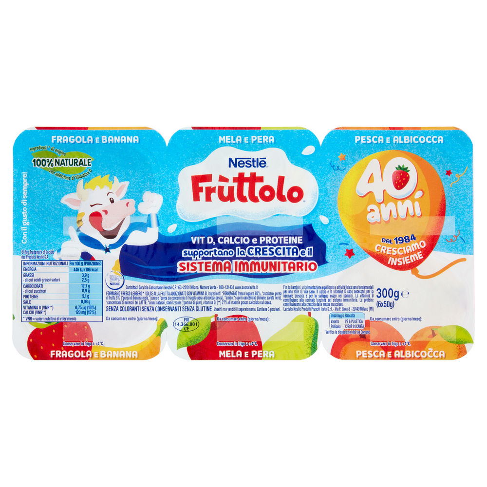 FRUTTOLO FORMAGGIO GUSTI MISTI 6X50 G - 2