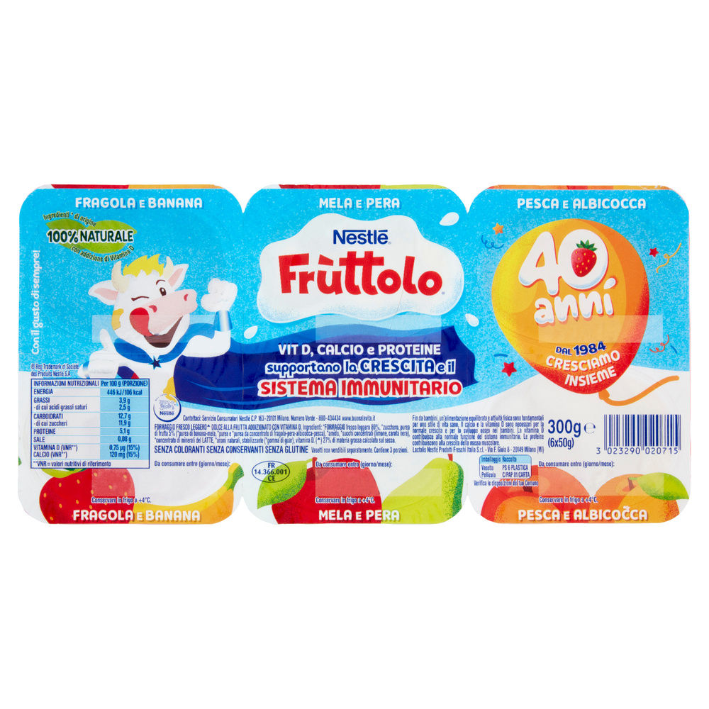 FRUTTOLO FORMAGGIO GUSTI MISTI 6X50 G - 4