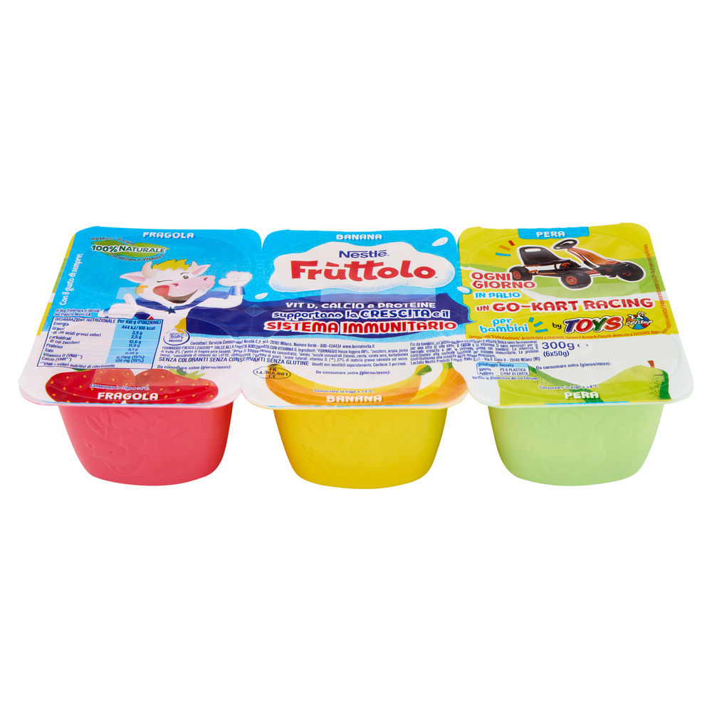 FRUTTOLO FORMAGGIO FRAGOLA-PERA-BANANA 6X50 G - 13