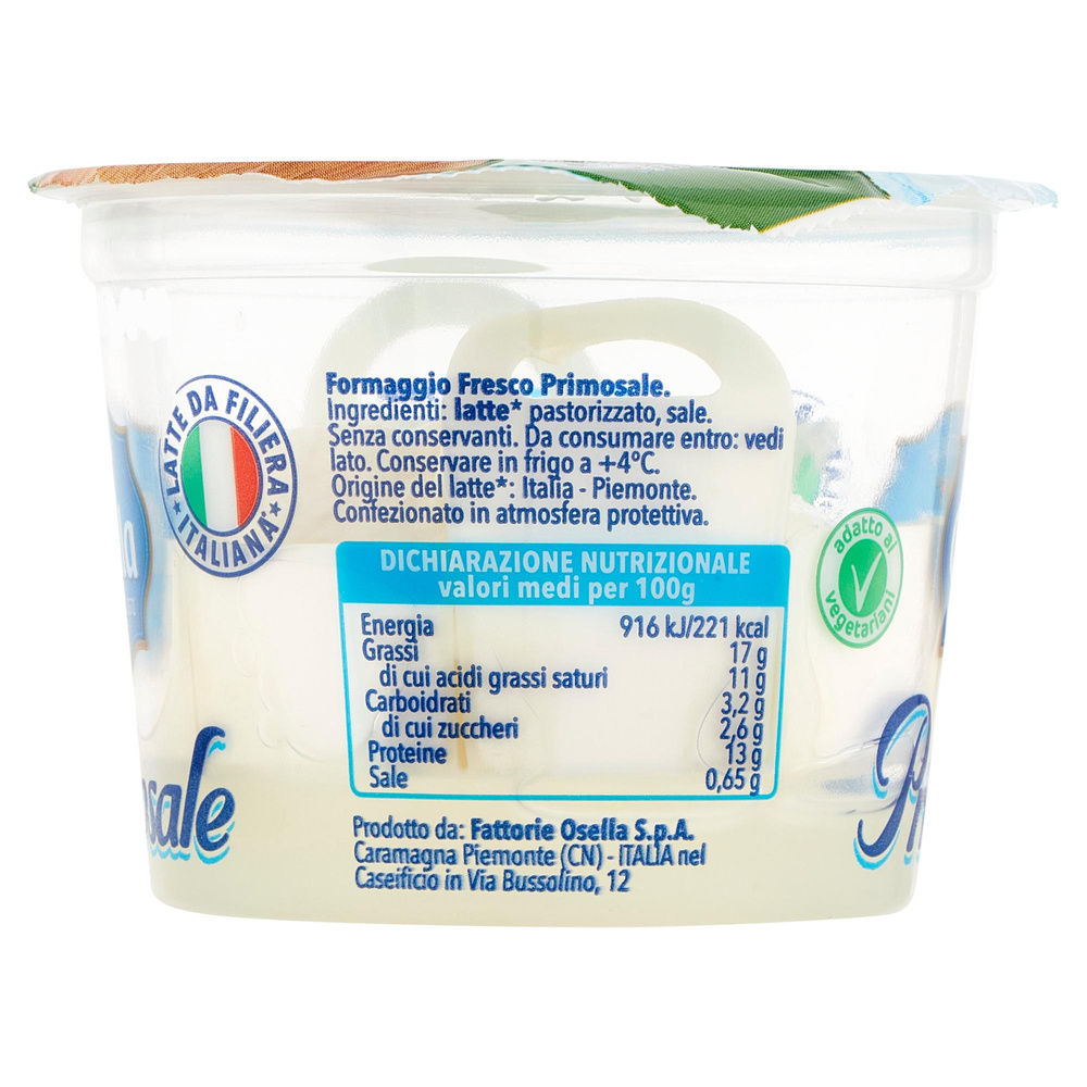 FORMAGGIO PRIMOSALE FATTORIE OSELLA VASCHETTA G 125 - 7