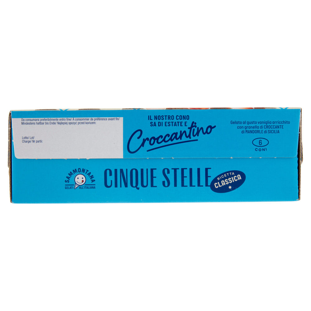 CONO CINQUE STELLE CROCCANTINO SAMMONTANA SCATOLA PZ 6 G 450 - 8