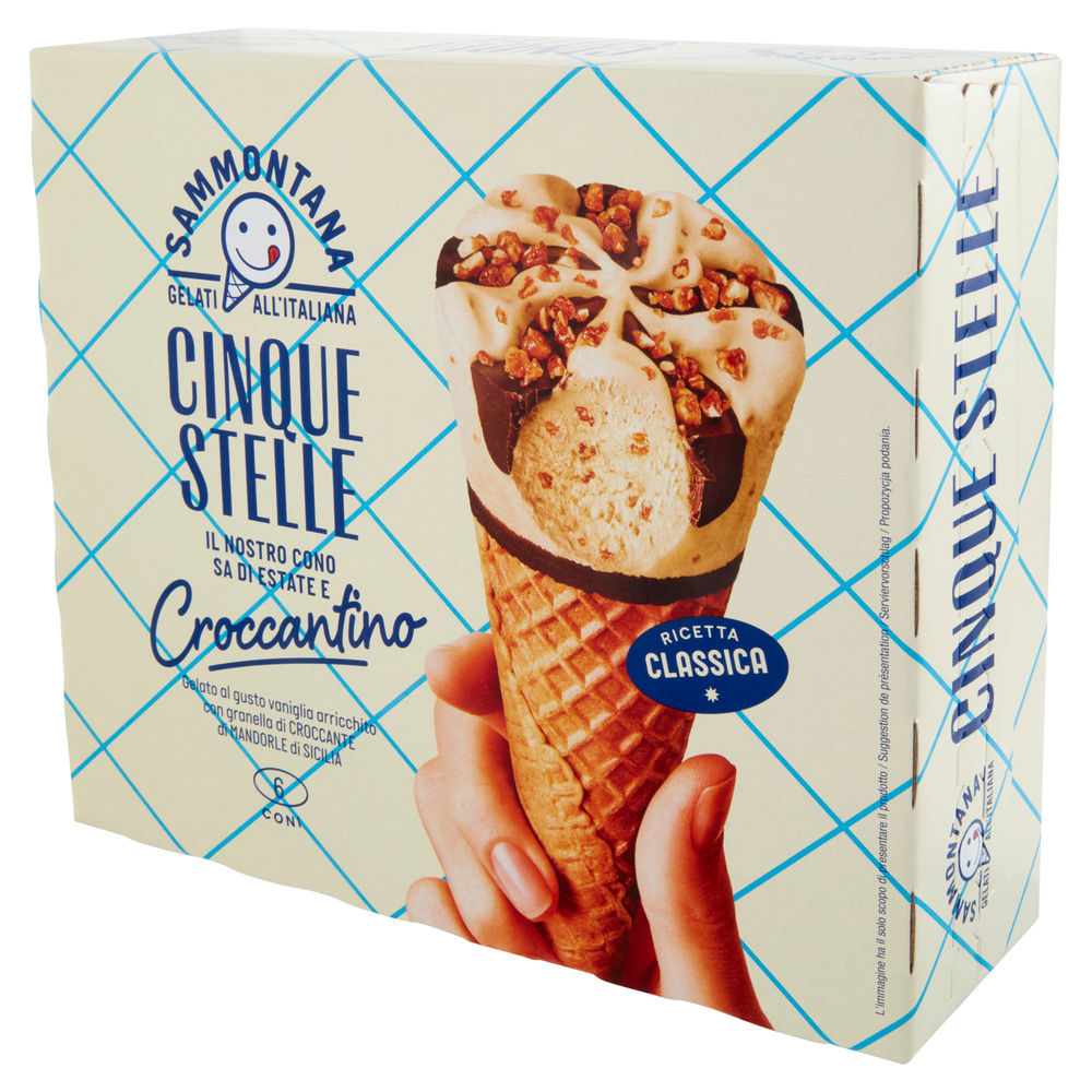 CONO CINQUE STELLE CROCCANTINO SAMMONTANA SCATOLA PZ 6 G 450 - 7