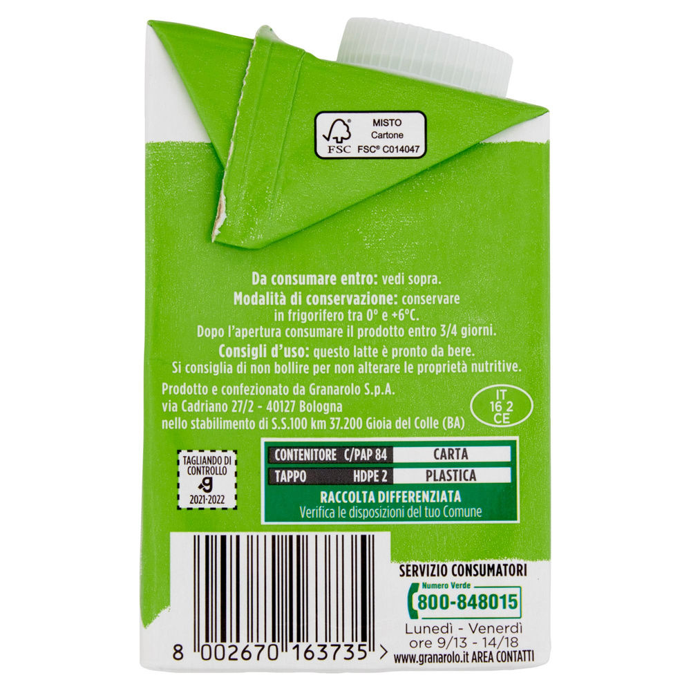 LATTE ESL SCREMATO ACCADI' GRANROLO BENESSERE FRIGO ML 500 - 4