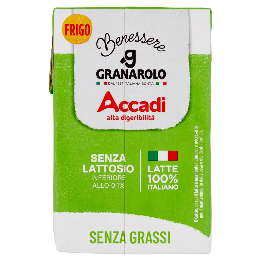 LATTE ESL SCREMATO ACCADI' GRANROLO BENESSERE FRIGO ML 500 - 1