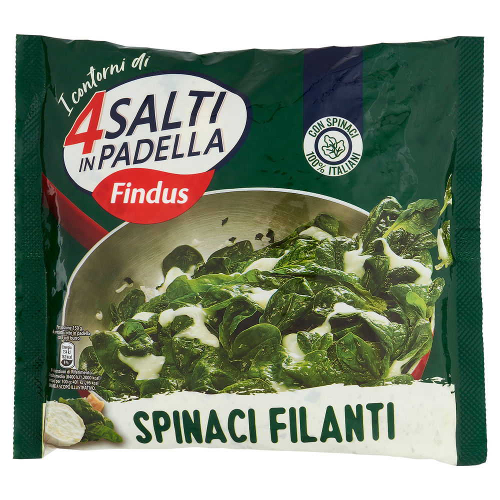 SPINACI FILANTI 4 SALTI IN PADELLA BUSTA G 450 - 0