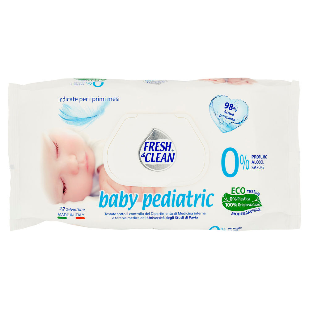 SALVIETTINE FRESH & CLEAN BABY PEDIATRIC PZ.72 - 0