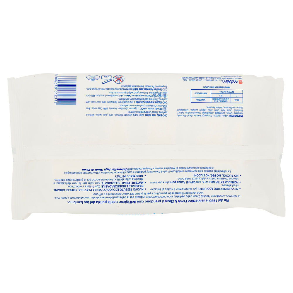 SALVIETTINE FRESH & CLEAN BABY PEDIATRIC PZ.72 - 12