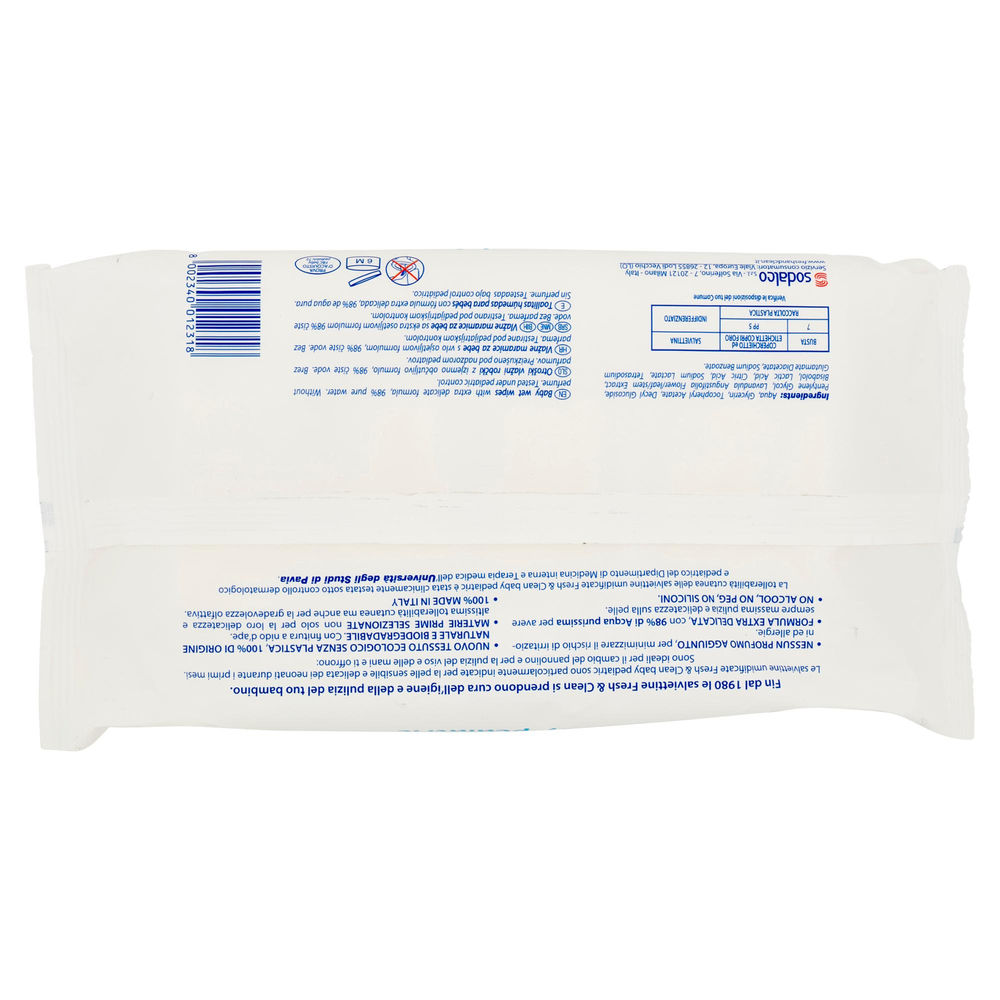 SALVIETTINE FRESH & CLEAN BABY PEDIATRIC PZ.72 - 1