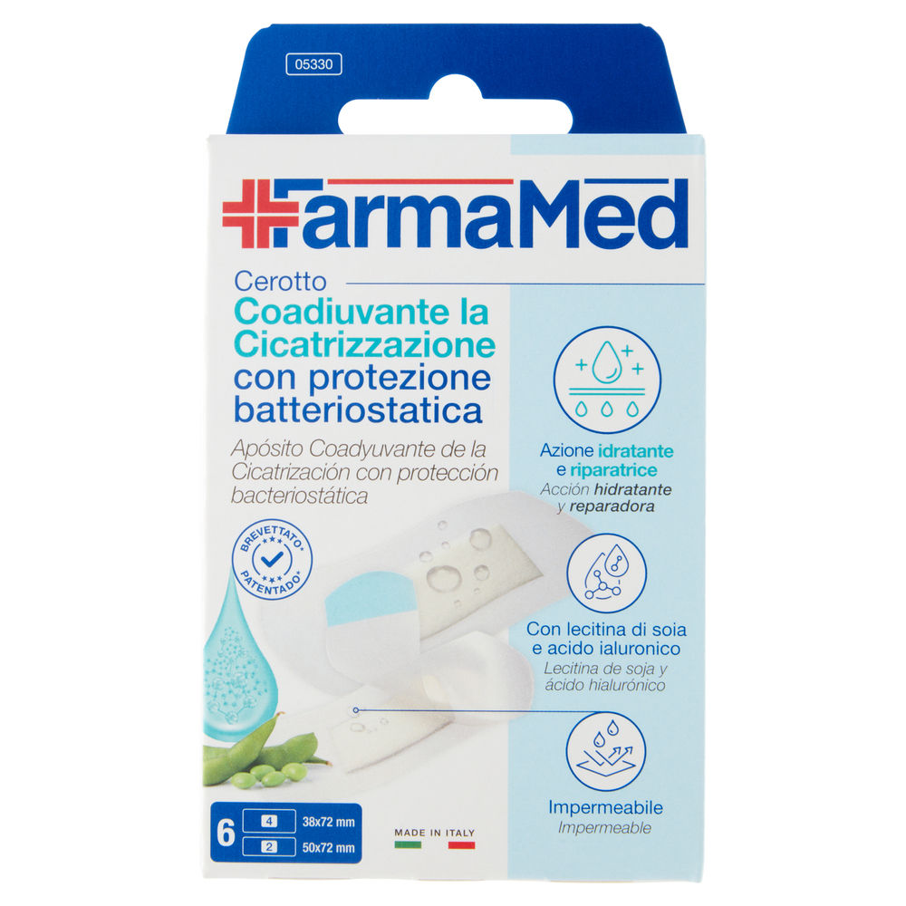 CEROTTI FARMAMED ABATOX+NEOACTIVE CICATRIZZANTI IMPERMEABILI MISURA XL PZ. 6 - 0