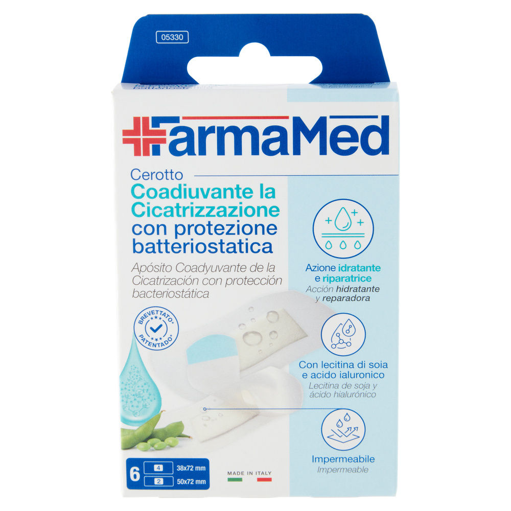 CEROTTI FARMAMED ABATOX+NEOACTIVE CICATRIZZANTI IMPERMEABILI MISURA XL PZ. 6 - 2