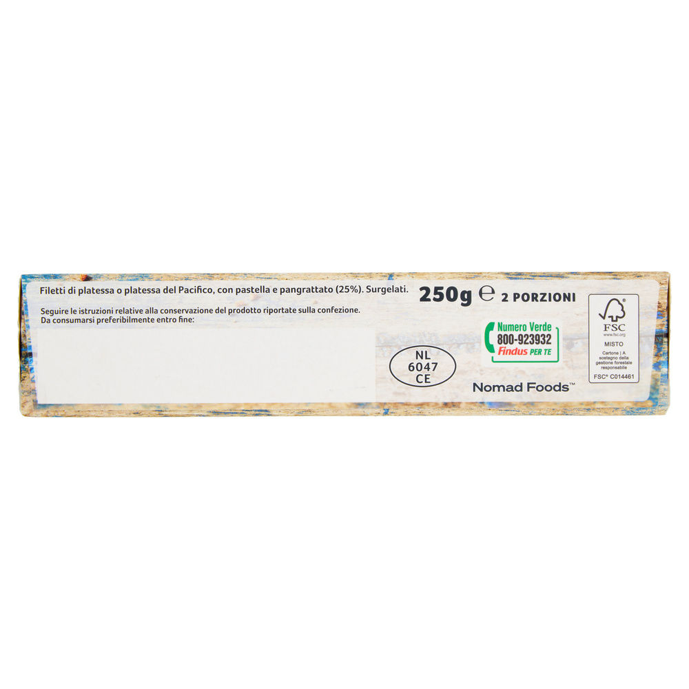 FILETTI DI PLATESSA IMPANATA CAPITAN FINDUS SCATOLA G 250 - 9