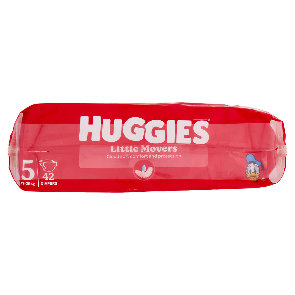 PANNOLINI HUGGIES LITTLE MOVERS TG.5 KG 11-25 PZ 42 - 2