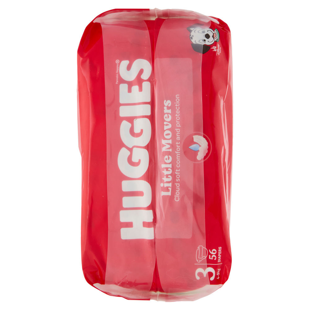 PANNOLINI HUGGIES LITTLE MOVERS TG.3 KG 4-9 PZ 56 - 4