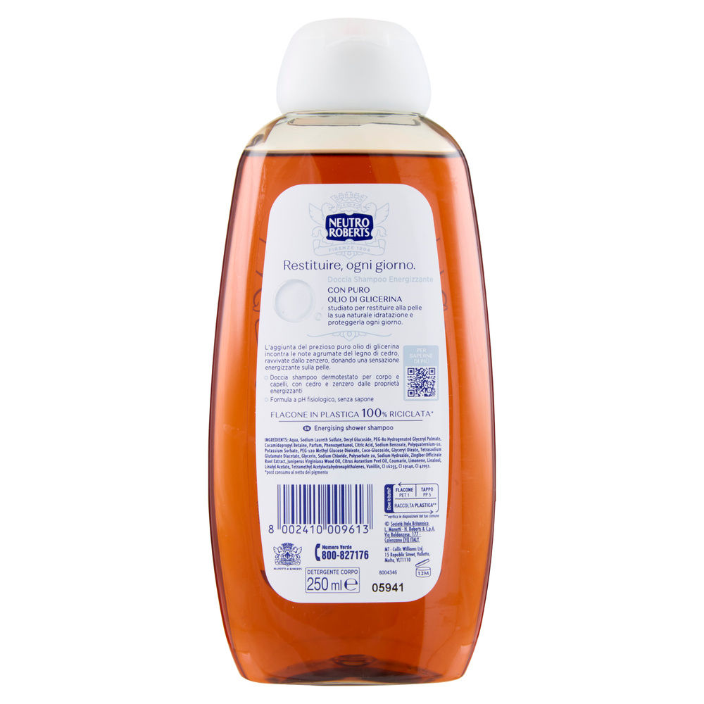 DOCCIASHAMPOO NEUTRO ROBERTS ENERGIZZANTE ML250 - 1