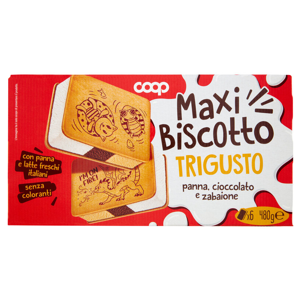 GELATO BISCOTTO TRIGUSTO COOP SCATOLA PZ 6 G 480 - 0