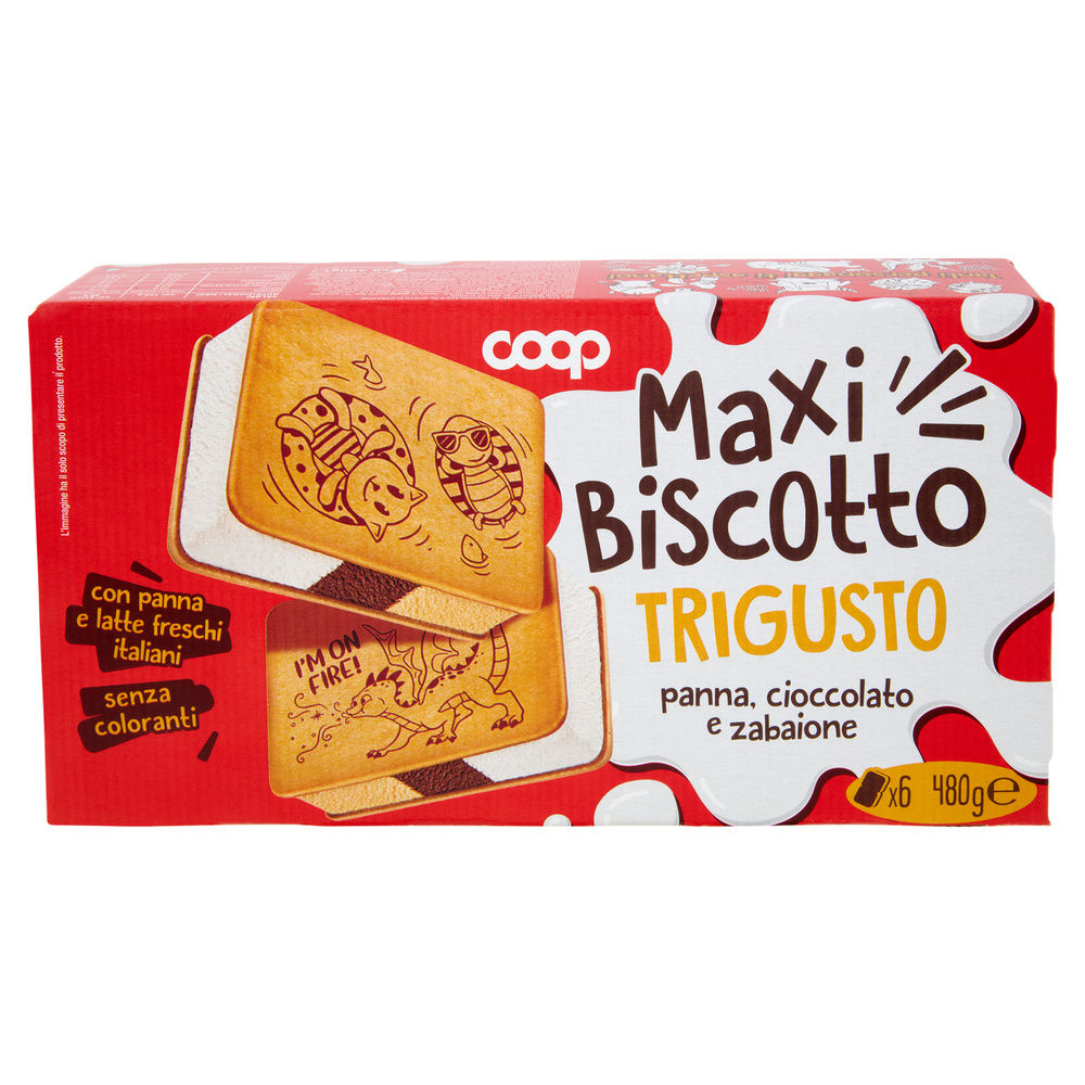 GELATO BISCOTTO TRIGUSTO COOP SCATOLA PZ 6 G 480 - 3