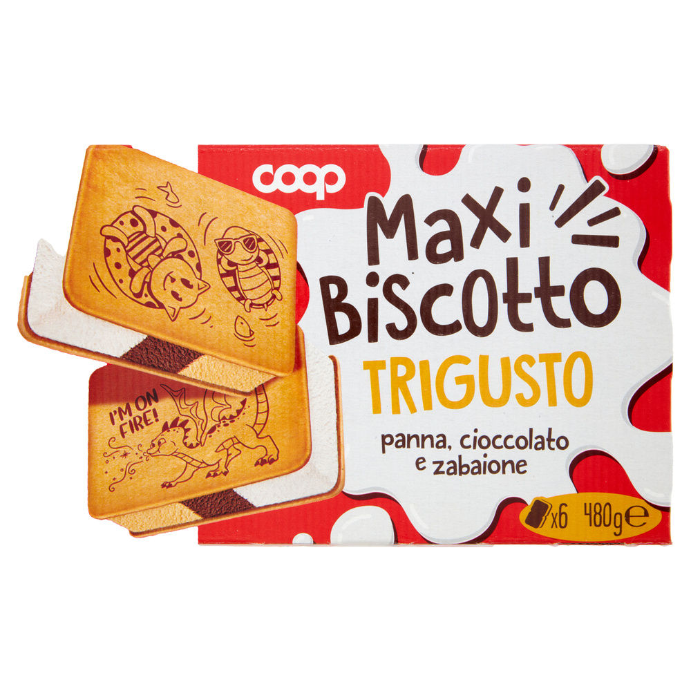 GELATO BISCOTTO TRIGUSTO COOP SCATOLA PZ 6 G 480 - 4