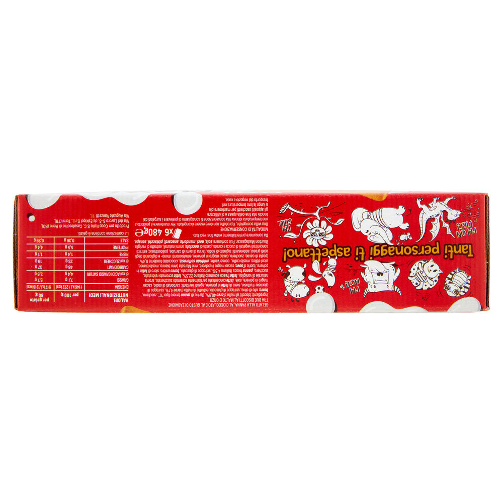 GELATO BISCOTTO TRIGUSTO COOP SCATOLA PZ 6 G 480 - 6
