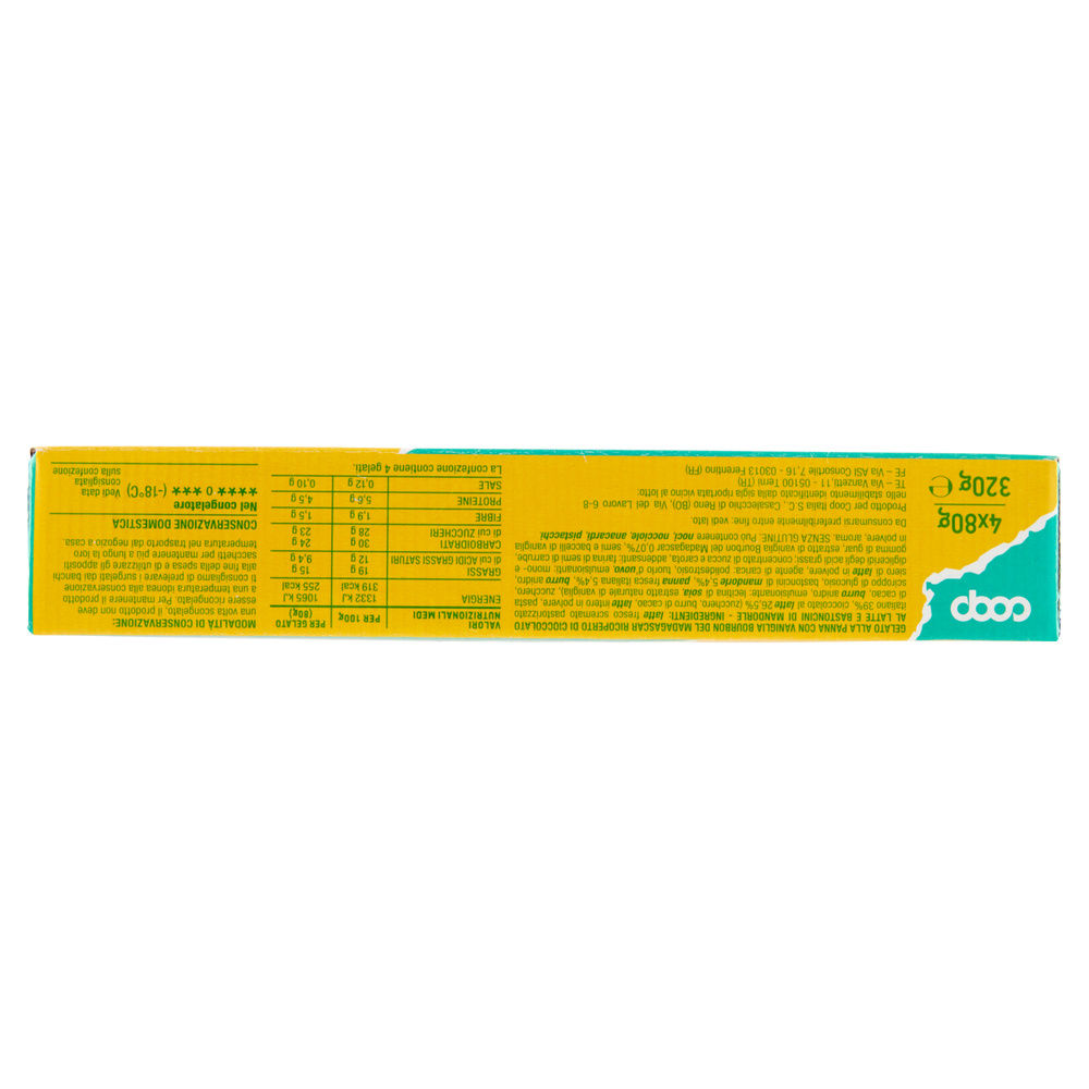 MAXI STECCO RICOPERTO DI CIOCCOLATO E MANDORLE COOP SCATOLA PZ 4 G 320 - 6