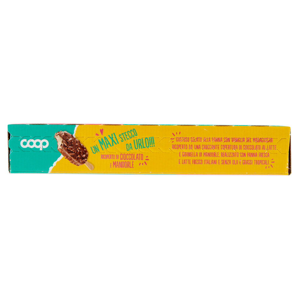 MAXI STECCO RICOPERTO DI CIOCCOLATO E MANDORLE COOP SCATOLA PZ 4 G 320 - 7