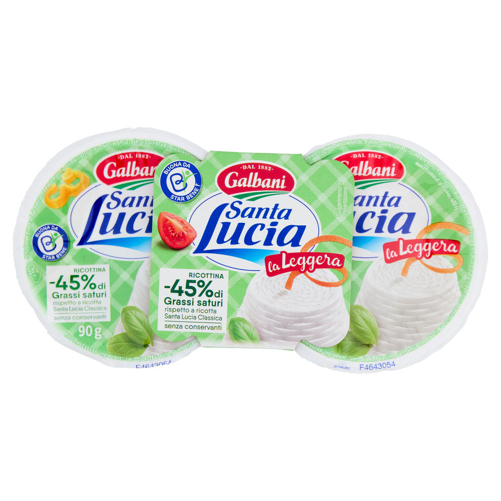 RICOTTA LIGHT SANTA LUCIA GALBANI VASCHETTA PZ 2 G 180 - 3