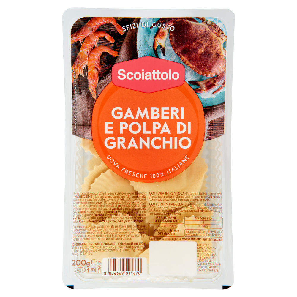 GRAN PANZEROTTI CON GAMBERI E POLPA DI GRANCHIO LO SCOIATTOLO G 200 - 3