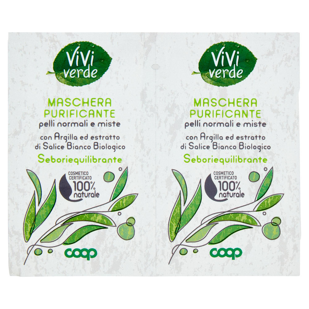 MASCHERA PURIFICANTE SEBORIEQUILIBRANTE VIVI VERDE COOP ML 7,5X2 - 0