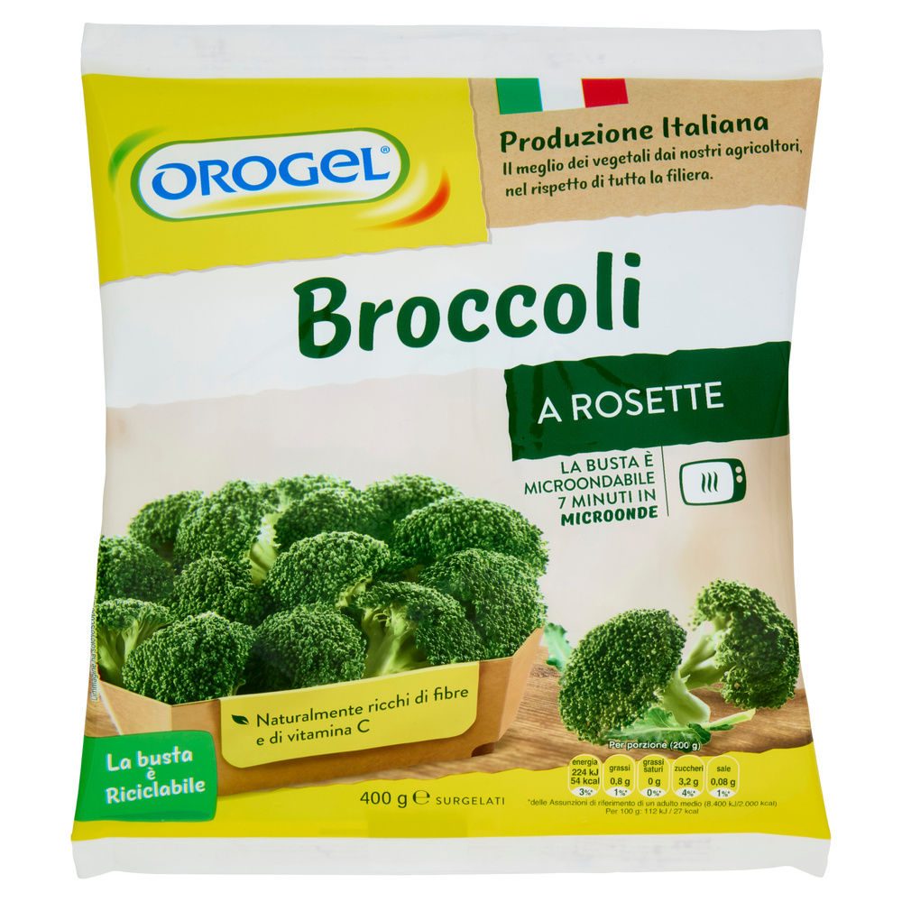 BROCCOLI ROSETTE  I VEGETALI OROGEL BUSTA G 400 - 2