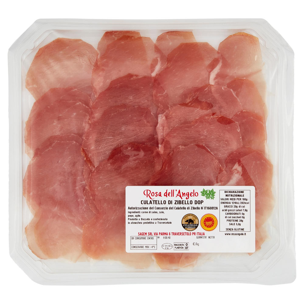 CULATELLO DI ZIBELLO DOP ROSA DELL'ANGELO G 100 CA - 0