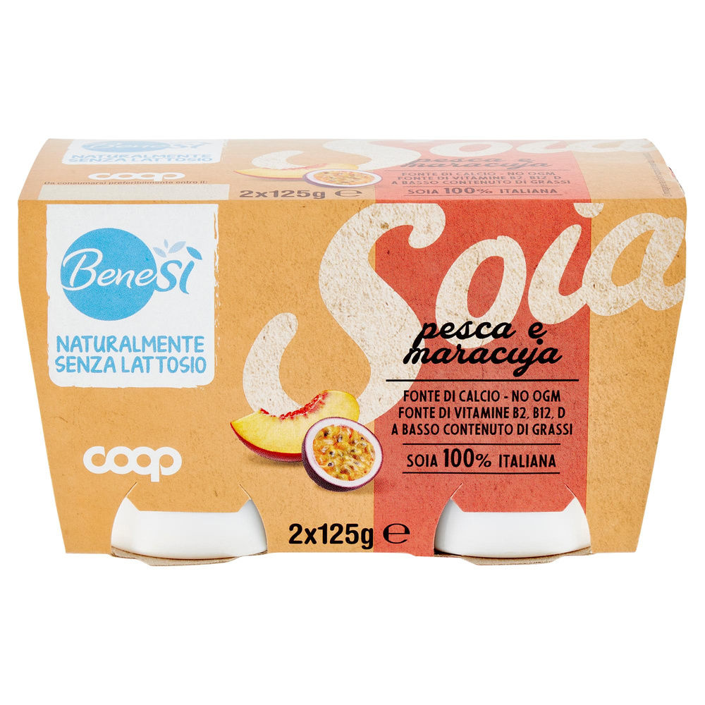 SOJA YO BENE.SI COOP PESCA E MARACUJA G 125 X 2 - 2