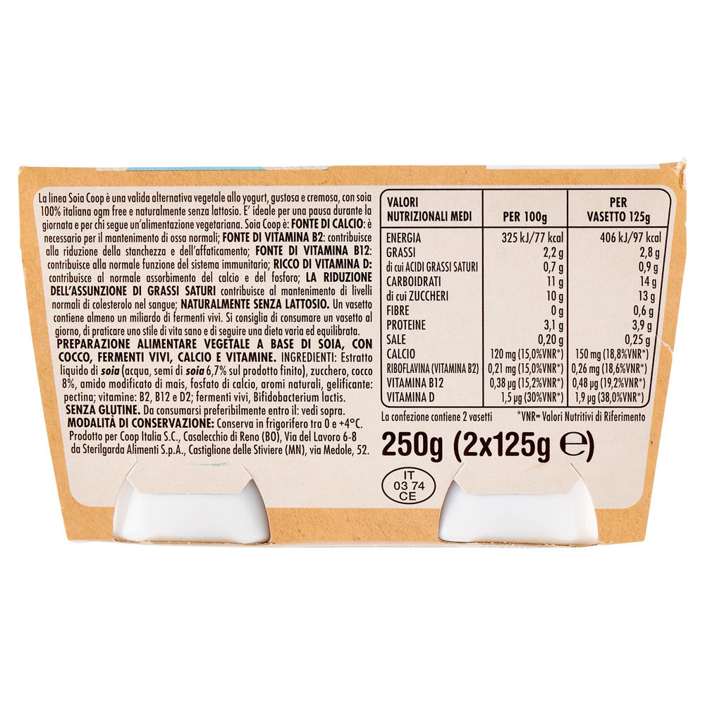 SOJA YO BENE.SI COOP COCCO G 125 X 2 - 1
