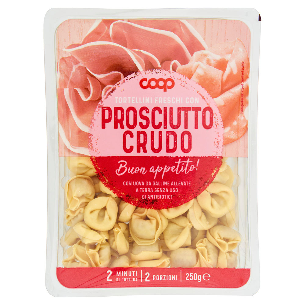 TORTELLINI FRESCHI PROSCIUTTO CRUDO UOVA DA GALLINE ALLEVATE S/ANTIB. COOP G 250 - 9