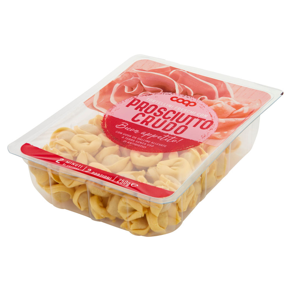 TORTELLINI FRESCHI PROSCIUTTO CRUDO UOVA DA GALLINE ALLEVATE S/ANTIB. COOP G 250 - 14