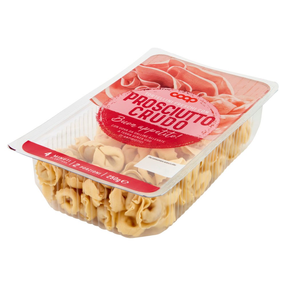 TORTELLINI FRESCHI PROSCIUTTO CRUDO UOVA DA GALLINE ALLEVATE S/ANTIB. COOP G 250 - 15