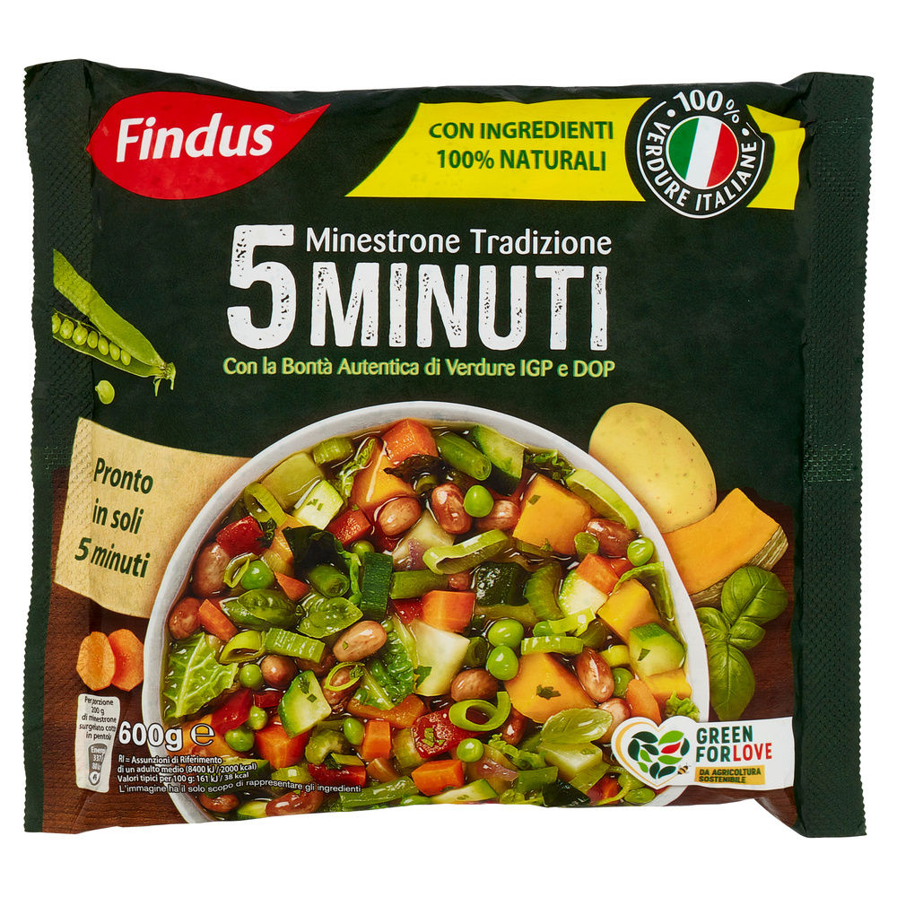 MINESTRONE TRADIZIONE 5 MINUTI FINDUS BUSTA G 600 - 6