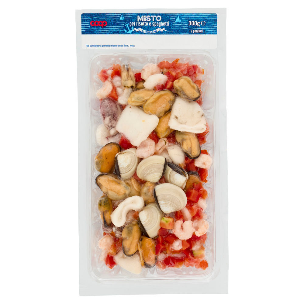MISTO PER RISOTTO E SPAGHETTI SURGELATO COOP VASCHETTA NUOVA RICETTA G 300 - 2