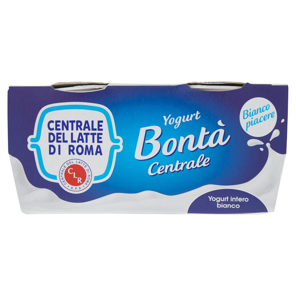 YOGURT INTERO BIANCO 2X125G CENTRALE DEL LATTE DI ROMA - 0