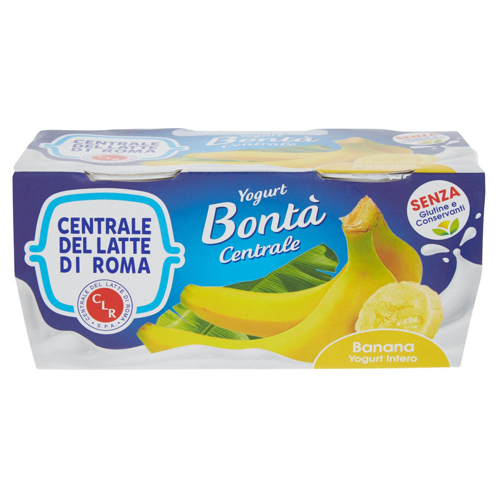 YOGURT INTERO BANANA  2X125G CENTRALE DEL LATTE DI ROMA - 2