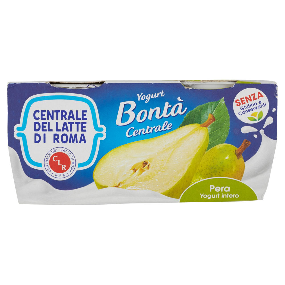 YOGURT INTERO PERA CENTRALE DEL LATTE DI ROMA  2X125G - 2
