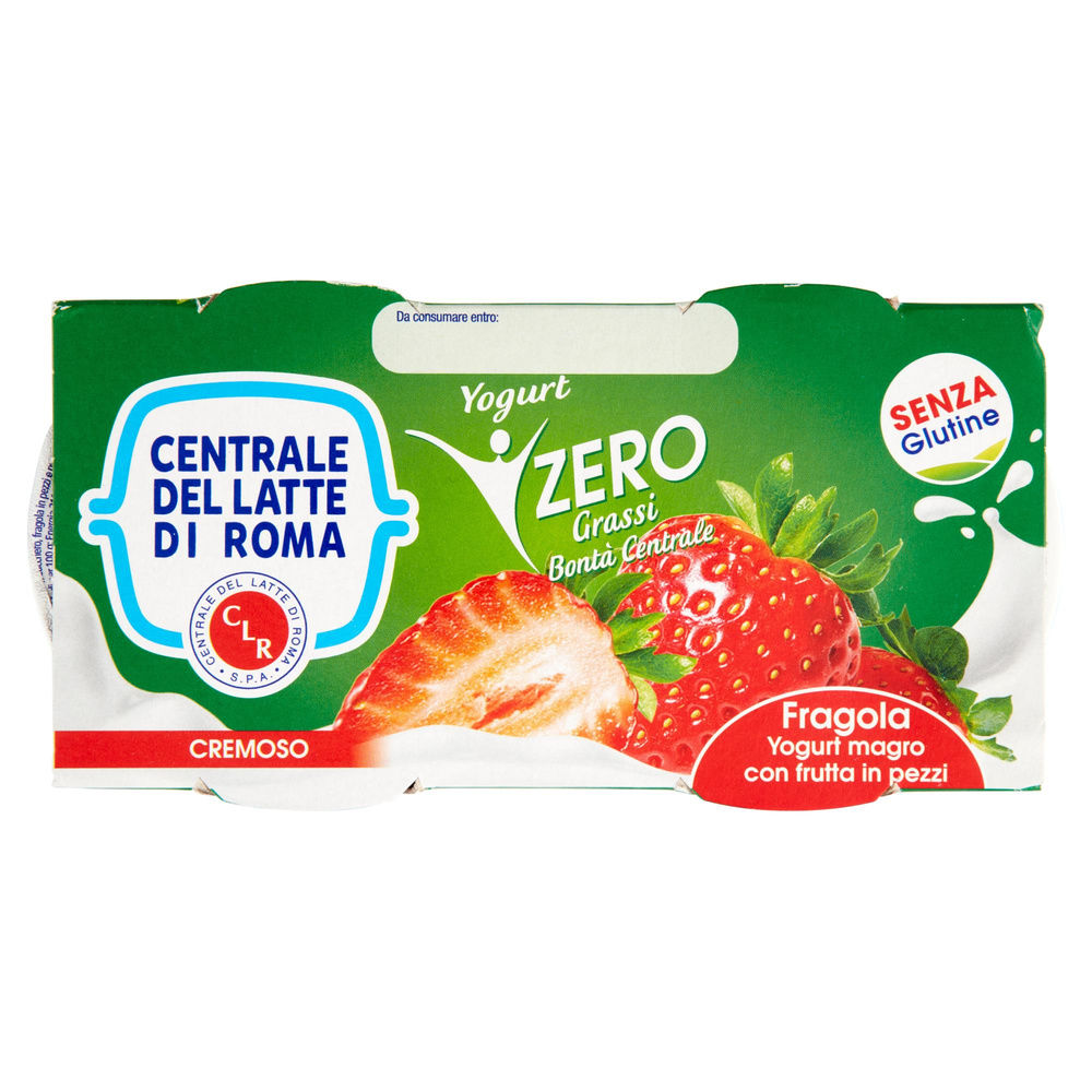 YOGURT MAGRO FRAGOLA 2X125G CENTRALE DEL LATTE DI ROMA - 6