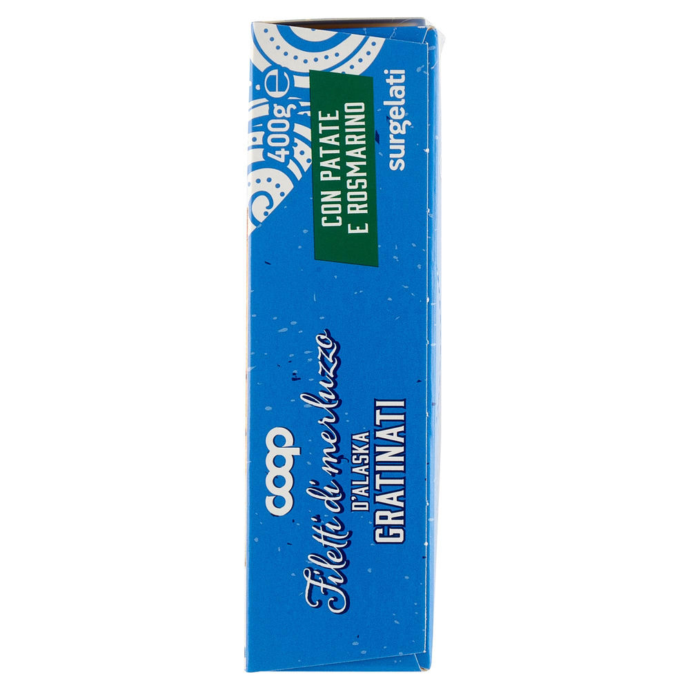 FILETTI DI MERLUZZO D'ALASKA GRATINATI CON PATATE E ROSMARINO COOP SURG. G 400 - 5