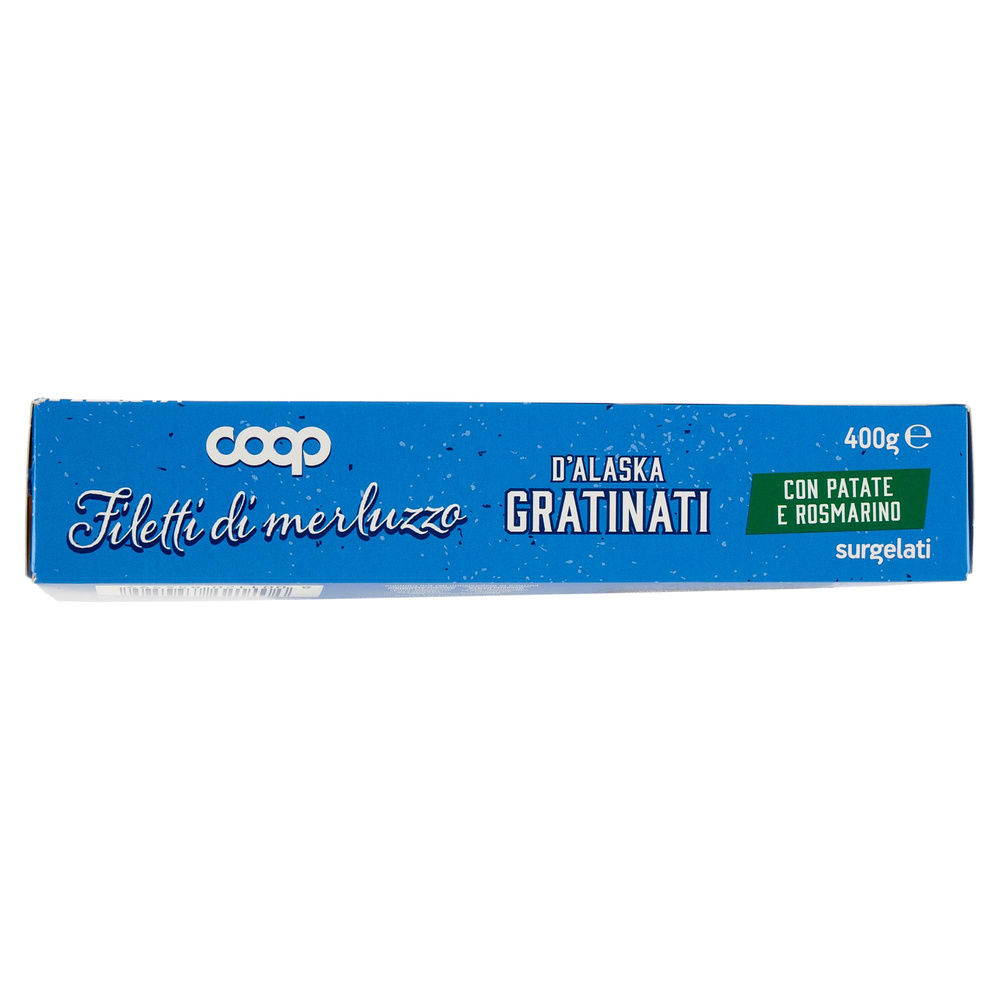FILETTI DI MERLUZZO D'ALASKA GRATINATI CON PATATE E ROSMARINO COOP SURG. G 400 - 6