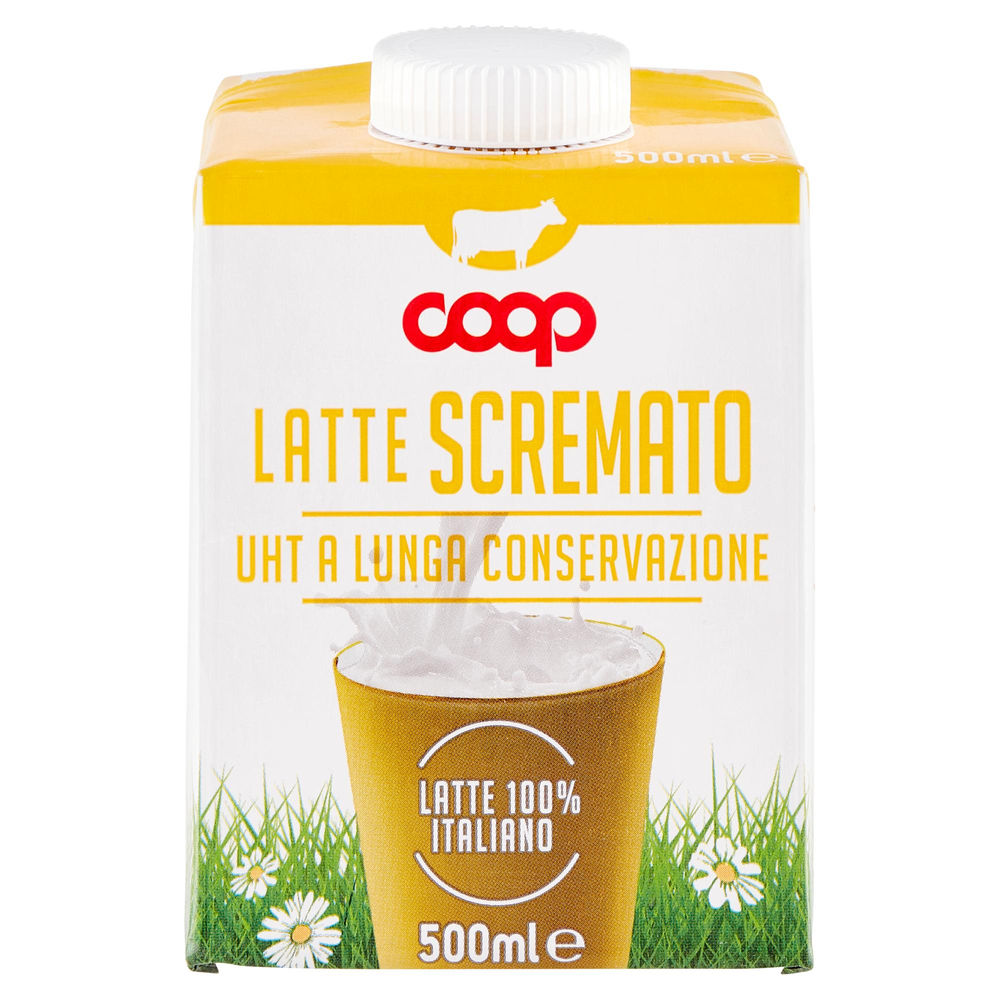 LATTE UHT SCREMATO 100% ITALIANO COOP ML 500 - 1