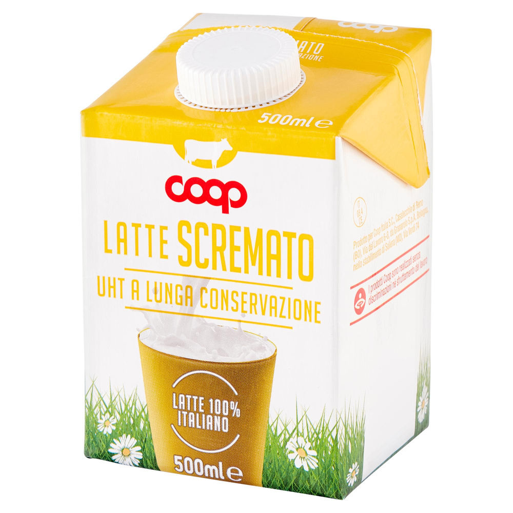 LATTE UHT SCREMATO 100% ITALIANO COOP ML 500 - 6