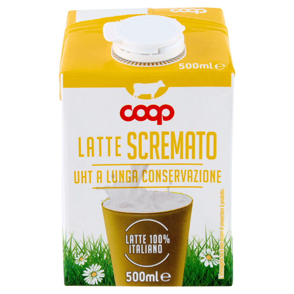 LATTE UHT SCREMATO 100% ITALIANO COOP ML 500 - 10